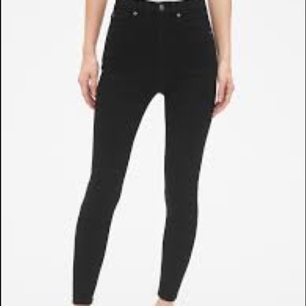 Gap black High Rise Skinny Jeans